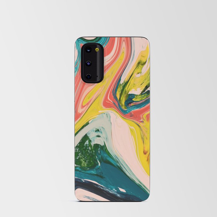 Revival: A colorful retro painting by Alyssa Hamilton Art   Android Card Case