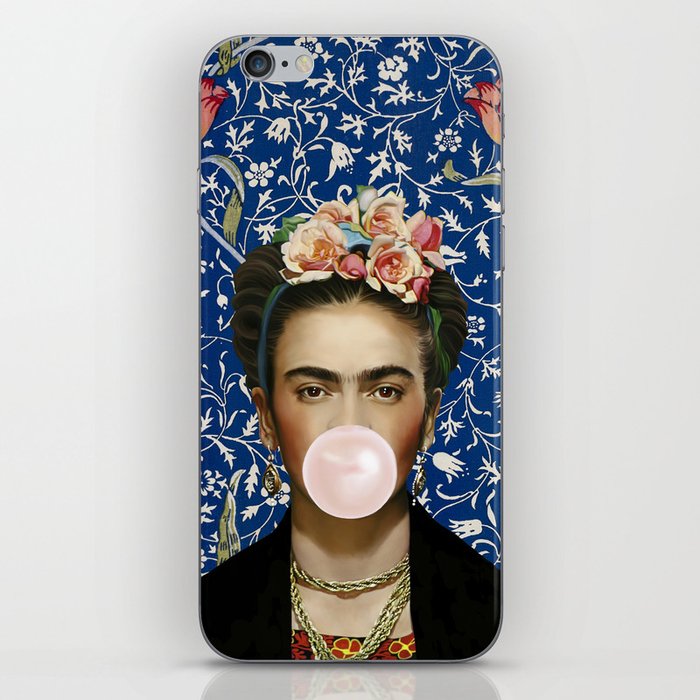 Frida Kahlo Medway Blowing Bubble gum iPhone Skin