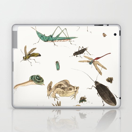 Insects, frogs and a snail Laptop & iPad Skin