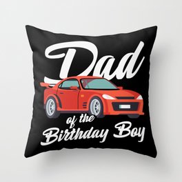 Dad Of The Birthday Boy Throw Pillow