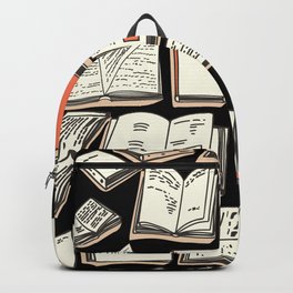 Books Pattern Background Backpack