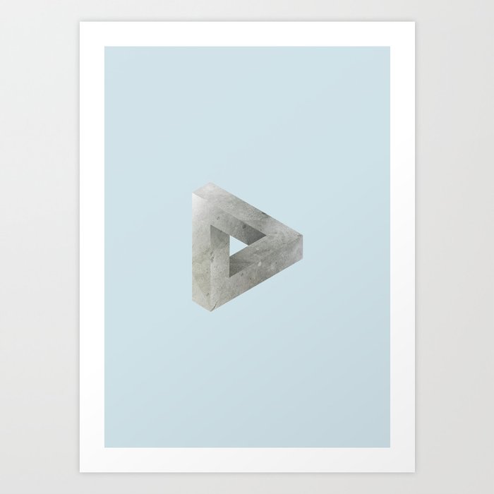 Penrose Triangle -Space Art Print