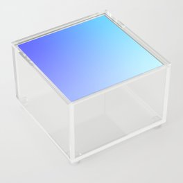 24 Blue Gradient 220506 Aura Ombre Valourine Digital Minimalist Art Acrylic Box