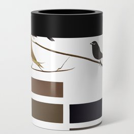 Birds and color blocking Can Cooler