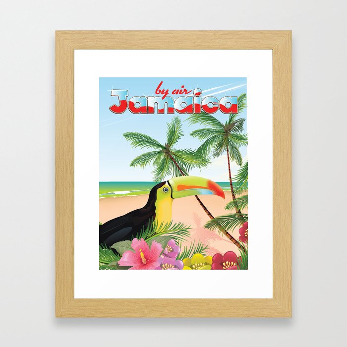 by Air "jamaica" Framed Art Print