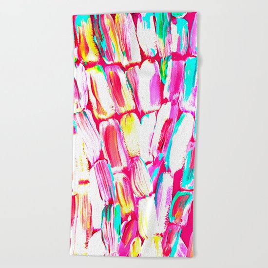 Pink Party Sugarcane Beach Towel