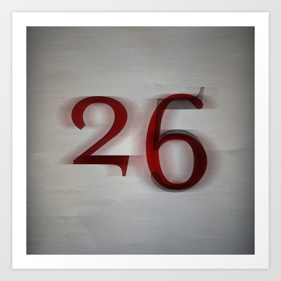 26 Art Print
