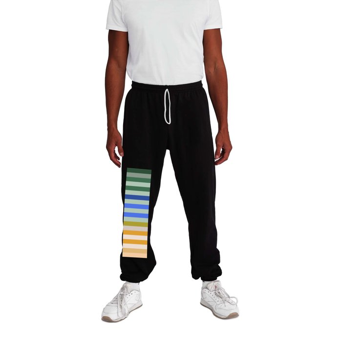 Stripes (Stylized Patterns 18) Sweatpants