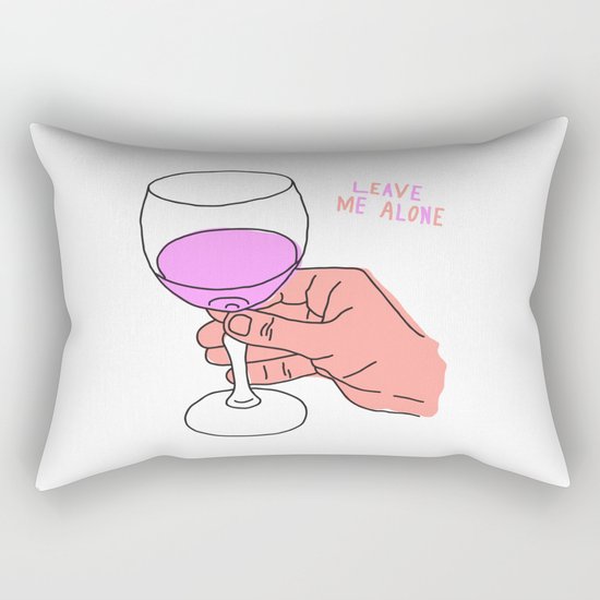 Leave Me Alone Rectangular Pillow