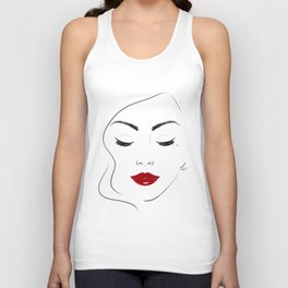 Red lips Tank Top