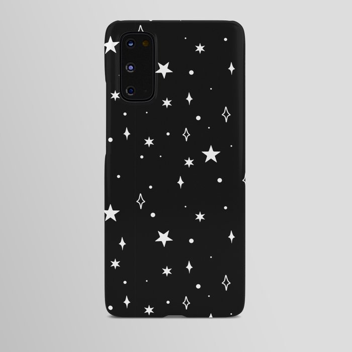 Stars in Space Pattern (white/black) Android Case
