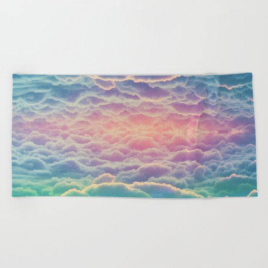 INSIDE THE CLOUDS Beach Towel