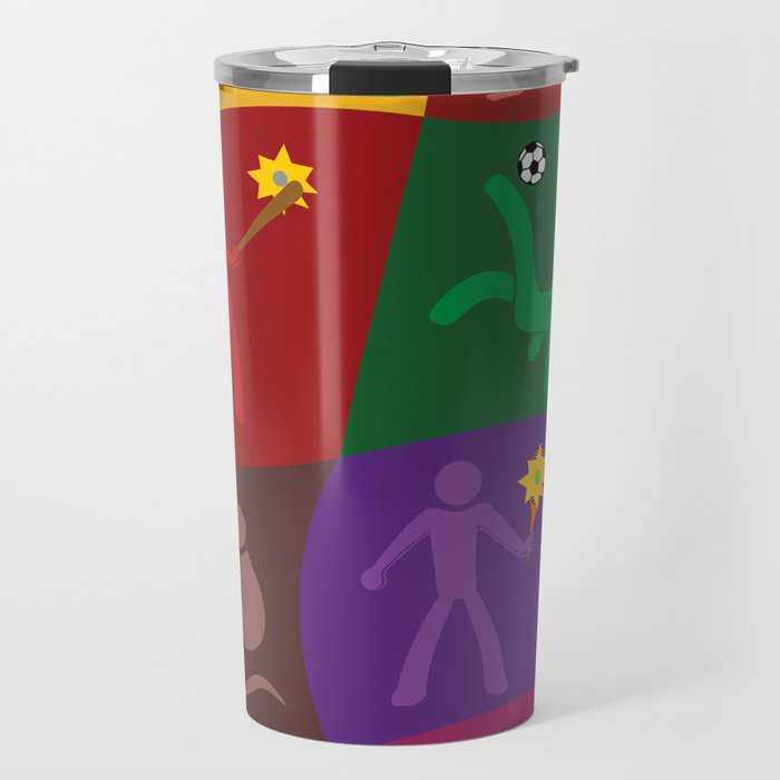 Multicolor Fluid Sports Travel Mug