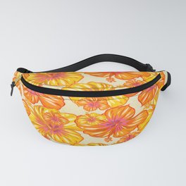 Pretty and Warm Tropical Hibiscus pattern Fanny Pack