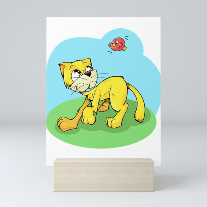 All You Need Is Joy And A Cute Cat Mini Art Print
