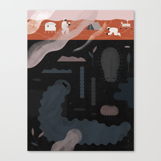 "Why Discovering Martians Could Be Disappointing" by Jing Wei for Nautilus Canvas Print