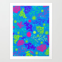 Coral Garden Bright Art Print