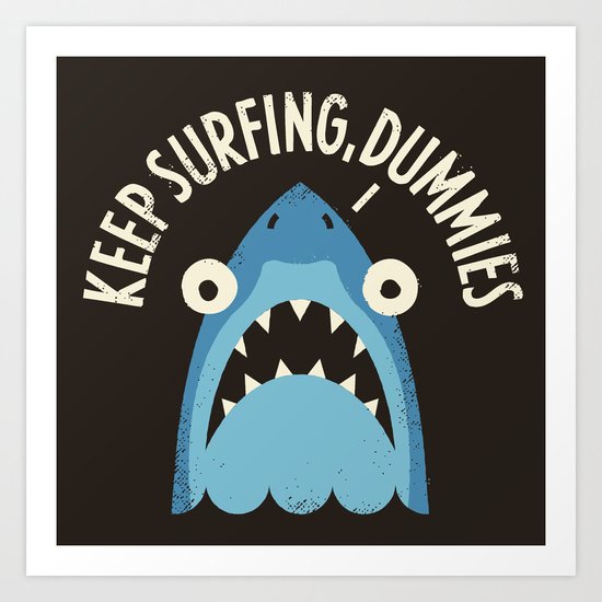 Great White Snark Art Print