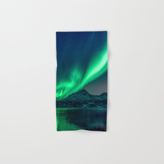Aurora Borealis (Northern Lights) Hand & Bath Towel