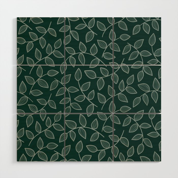 Leaves- Sansevieria Green Wood Wall Art