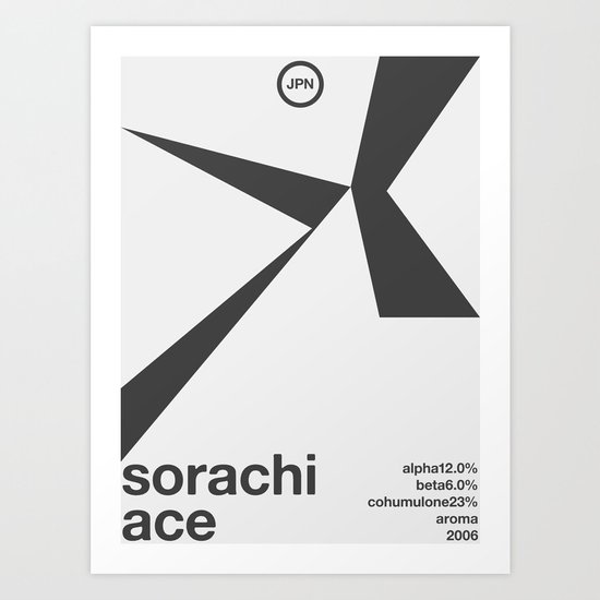 sorachi ace single hop Art Print