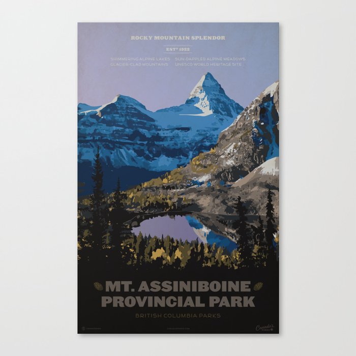 Mt. Assiniboine Provincial Park Canvas Print