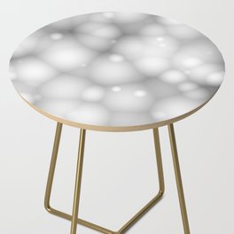 Blurred Ombre Gradient Fuzzy Spots in Gray Side Table