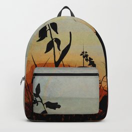 Autumn Rabbit 1 Backpack | Nature, Painting, Field, Fall, Ink, Sky, Autumn, Animal, Landscape, Digital 