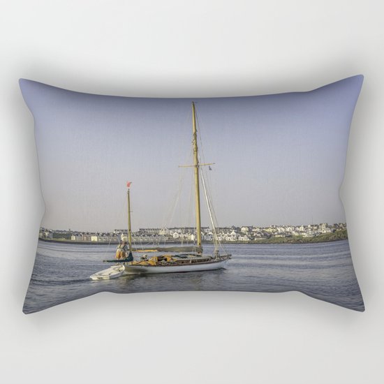 Leaving Dock Rectangular Pillow