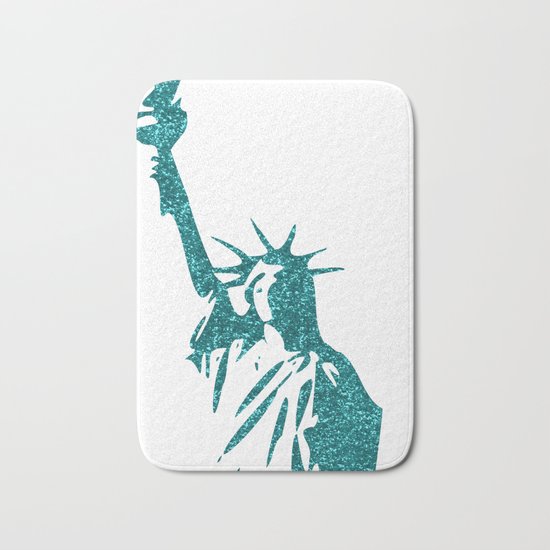 Statue of Glitter Bath Mat