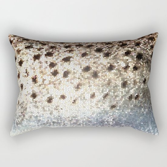 Trout Scales Rectangular Pillow