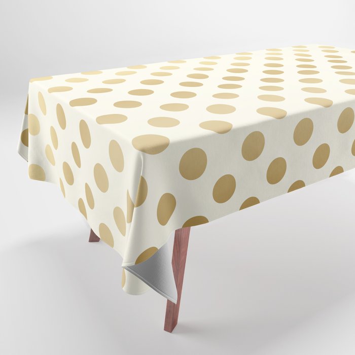 New Years Golden Dots Tablecloth