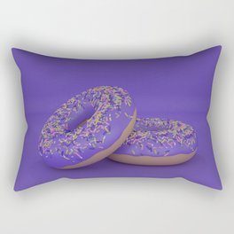 Purple Doughnut Rectangular Pillow