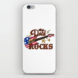 Best dad ever US flag Fathersday 2022 gifts iPhone Skin