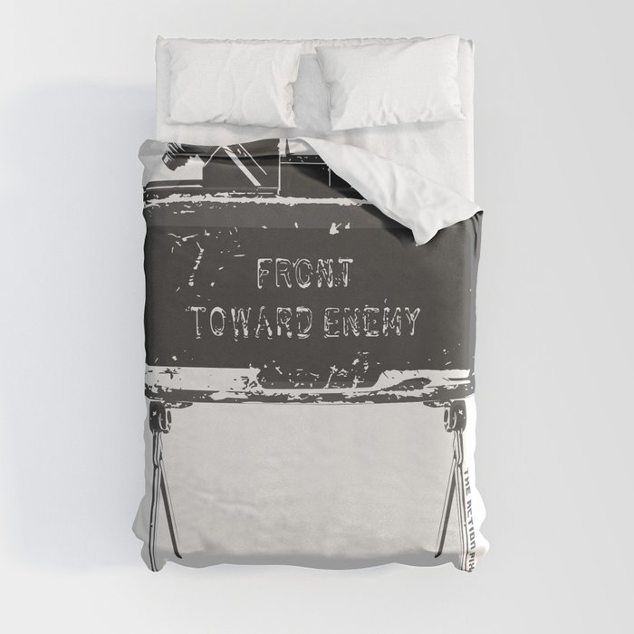 Claymore 'Front Toward Enemy' Duvet Cover