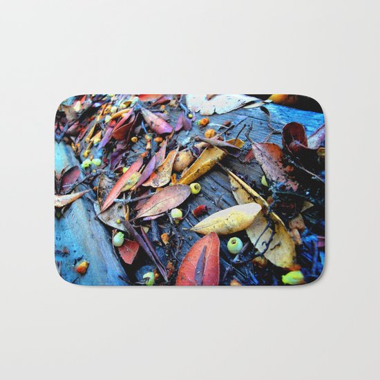 Leaves of a Strawberry Tree Bath Mat