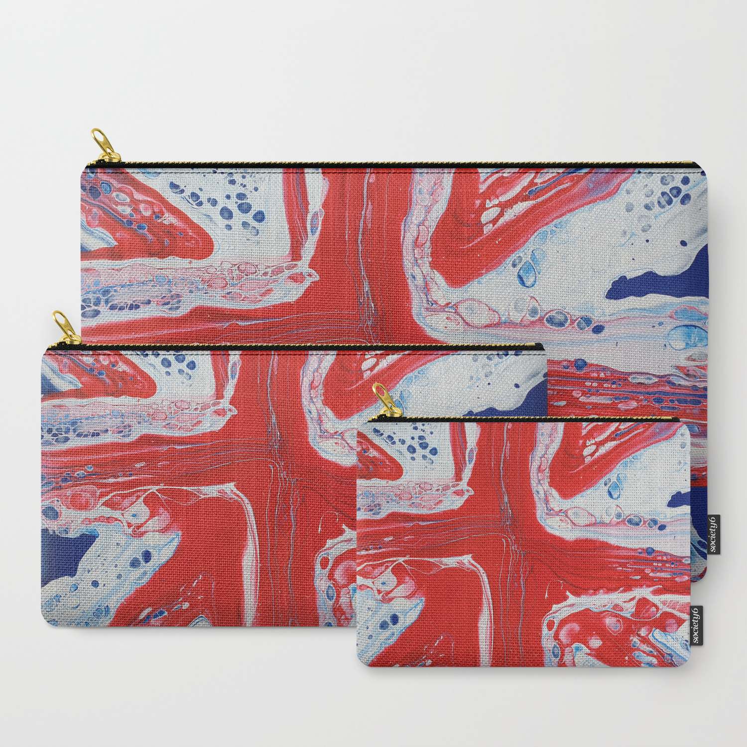 Abstract Union Jack Carry All Pouch By Sharonperryart Society6