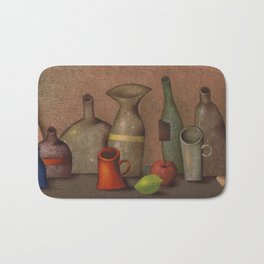 Still Life-Shelf Bath Mat | Painting, Oil, Shelf, Andreylozovoy, Digital, Stilllife 