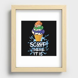 Colorful There It Is Scoop Ice And Cream Dessert Recessed Framed Print
