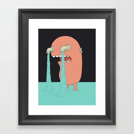 Get Over It Framed Art Print