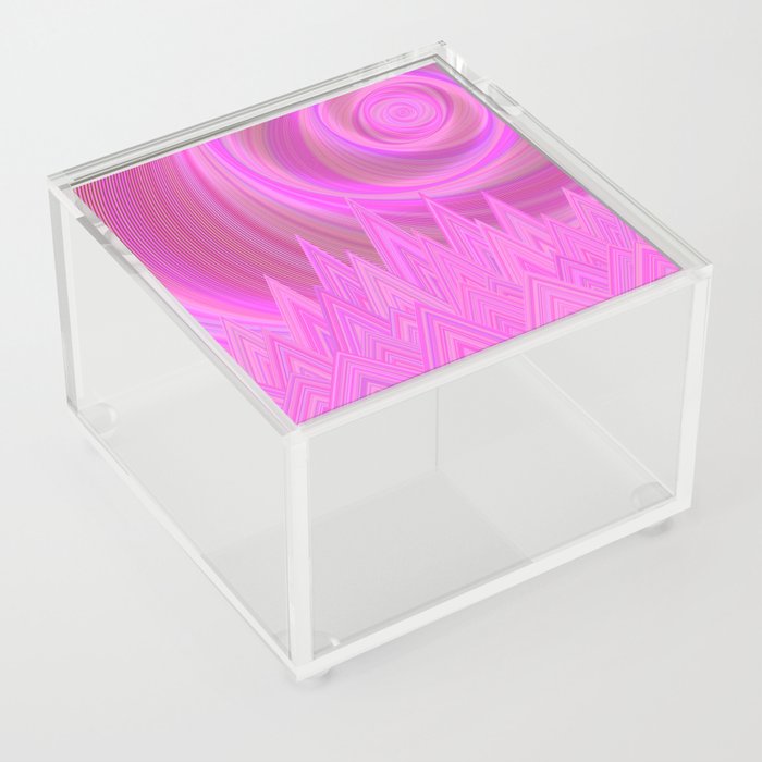 Pink Mountains Acrylic Box