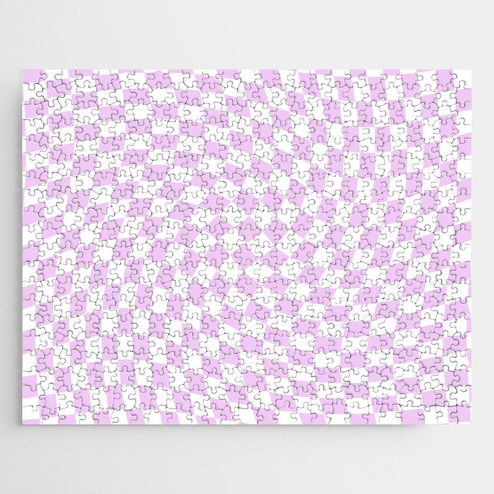 Trippy Swirl // Lilac Jigsaw Puzzle