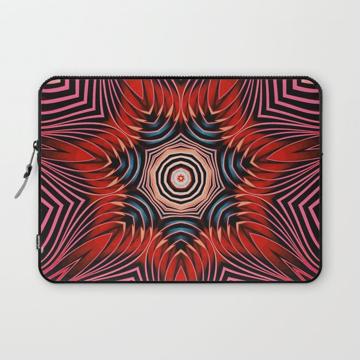 Abstract Rose Mandala Laptop Sleeve