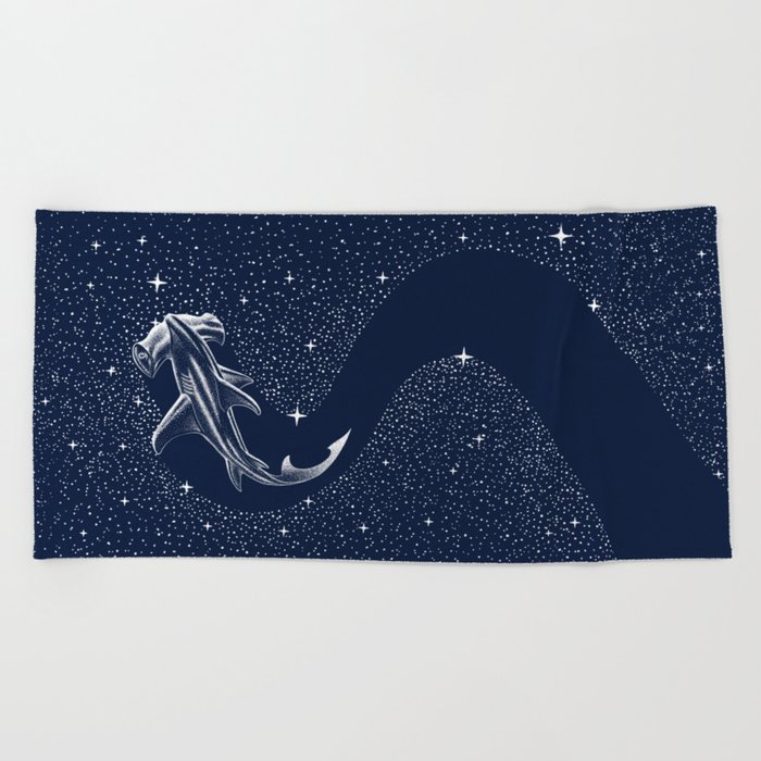 Starry Hammerhead Beach Towel