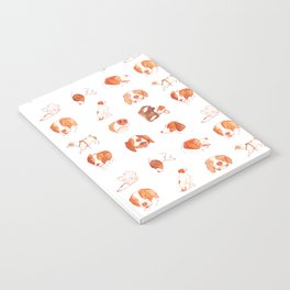 Faces and Poses of a Brittany Spaniel Notebook