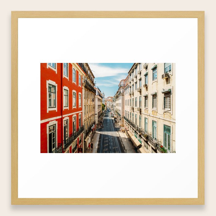 Beautiful Streets Downtown Lisbon City, Wall Art Print ...