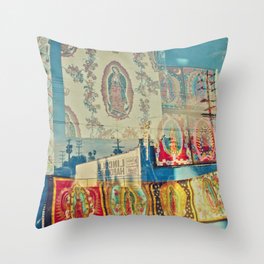 LA Window - Our Lady of Guadalupe Throw Pillow
