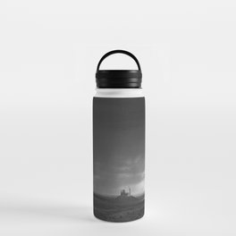 Thunder and lightening in Monument Valley Arizona-Utah border, towering sandstone buttes of Navajo Tribal Park wonders of nature black and white photography - photograph - photographs Water Bottle