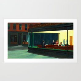 Nighthawks Art Prints Society6