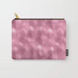 Glam Pink Metallic Texture Carry-All Pouch